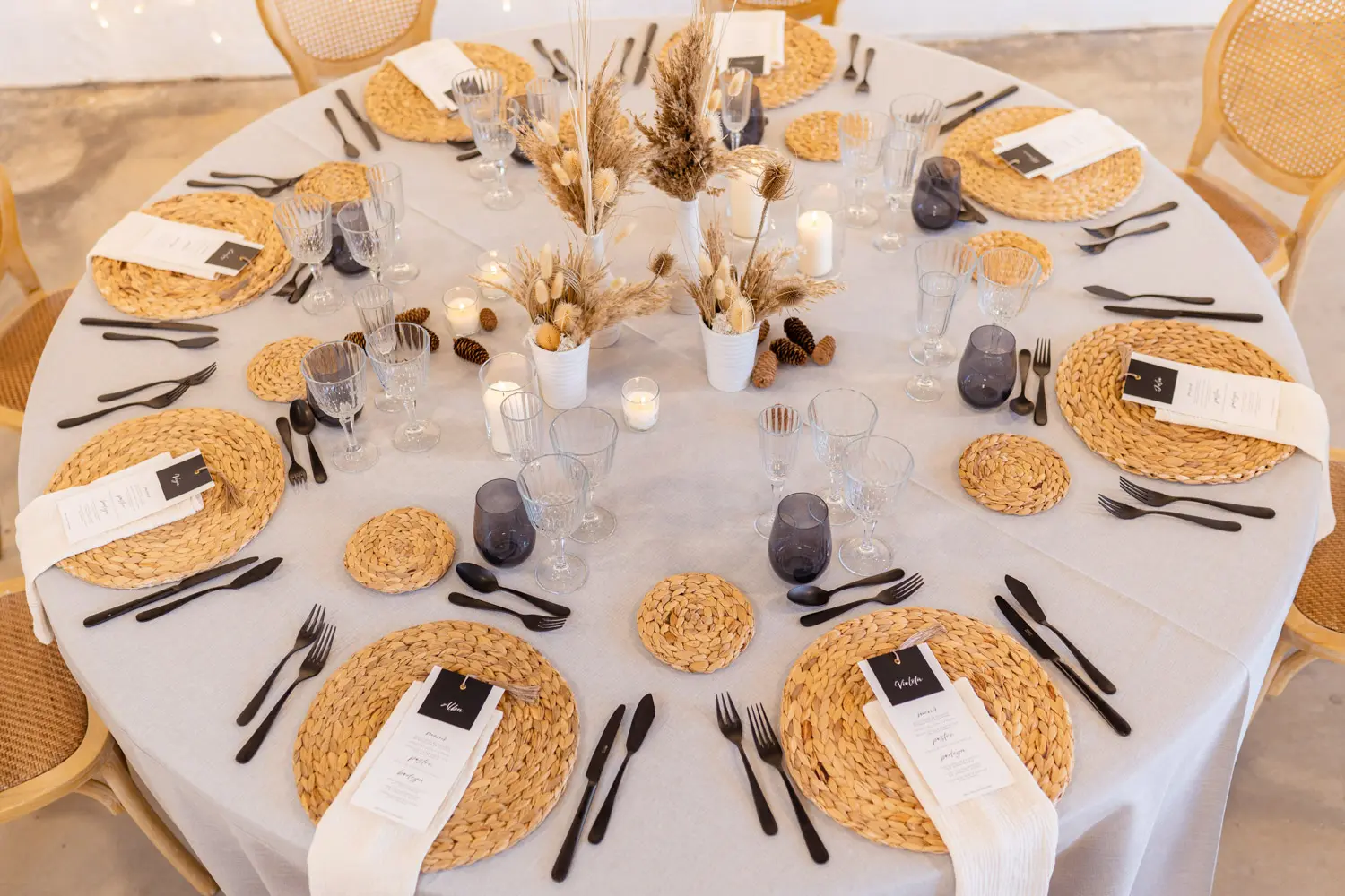 Inspiración de mesa Country Black