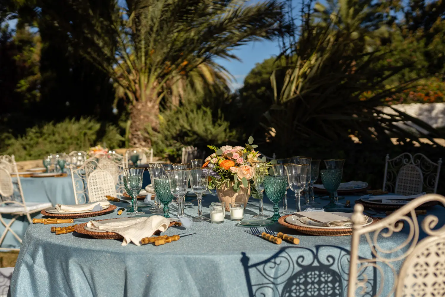 Inspiración de mesa Cold Blue