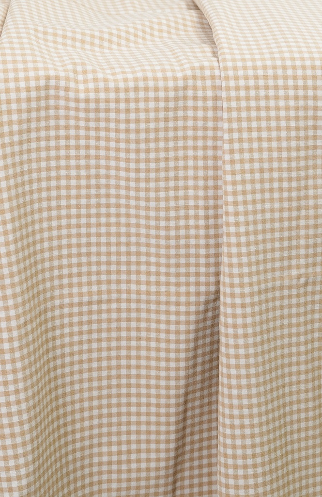 Mantel Vichy Arena/Blanco rectangular 3.50x2.40