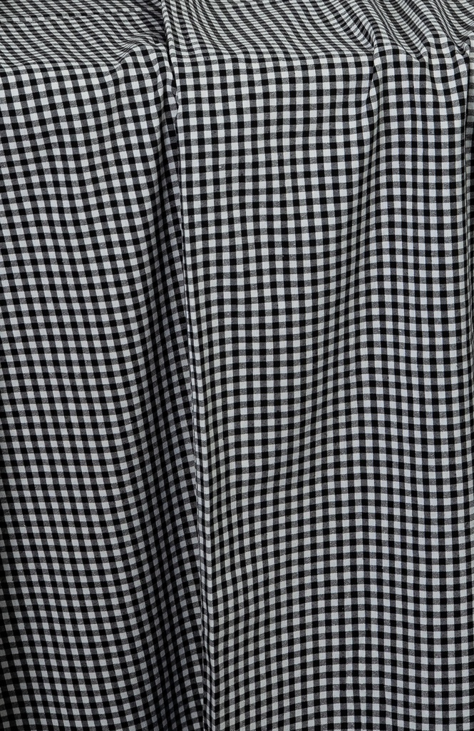 Mantel Vichy Negro rectangular 3.50x2.40