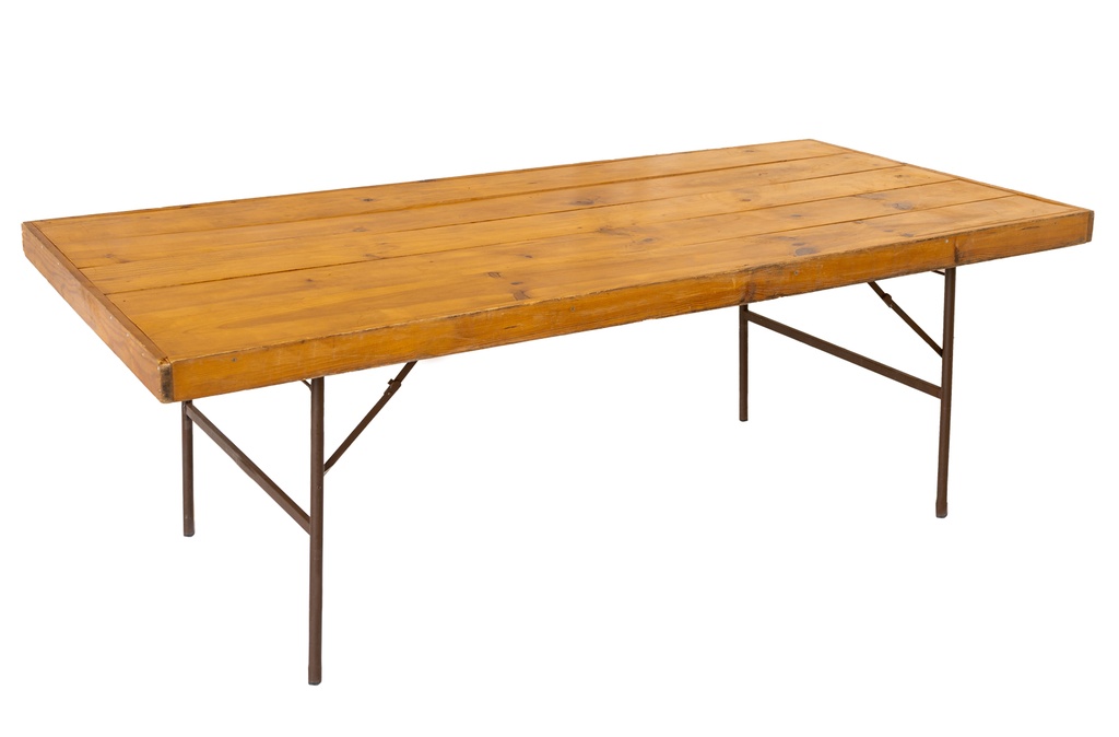 Mesa madera listones natural 2,20x1,00