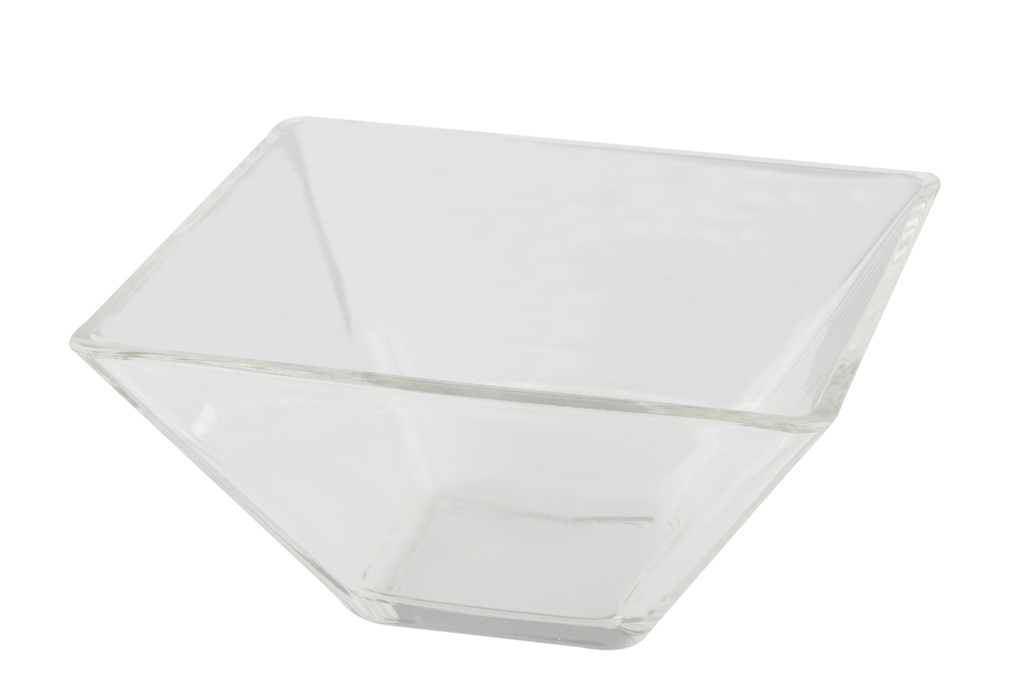 Bol cuadrado cristal 14×14