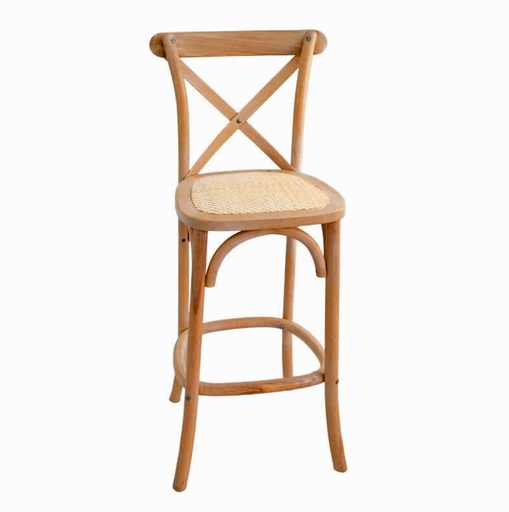 [TA001] Taburete Cross back madera