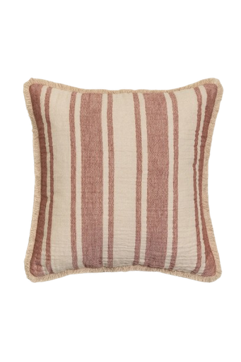[CJ014] Cojín Rayas teja 45x45