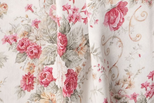 Mantel Jardín inglés granate